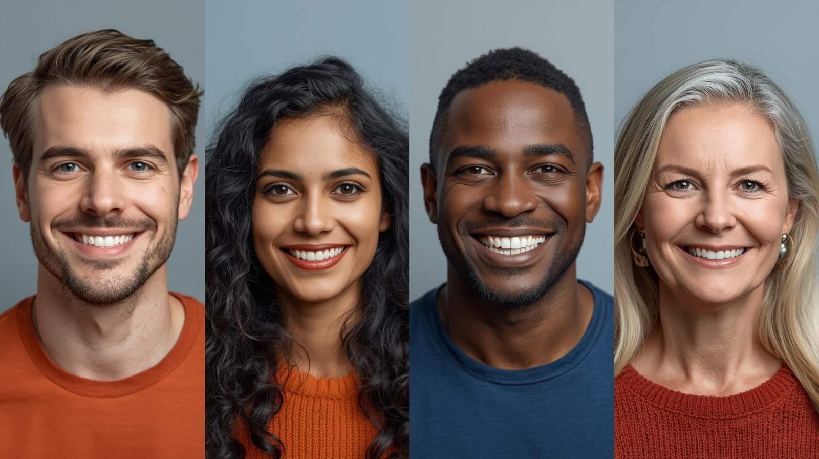 4 participants de touts ages participent à un groupe de parole en ligne