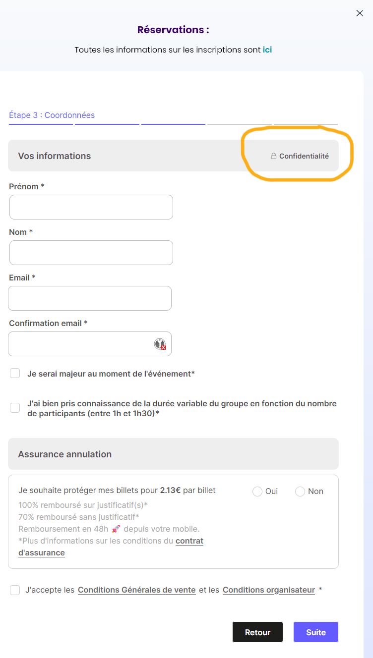 Image du lien des CGV de Billet web sur la page de réservation des places de groupes de parole ou ateliers